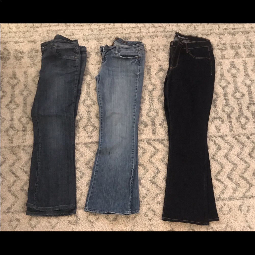 3 pairs of jeans-The Limited,Aeropostale,Old Navy